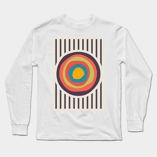 Beautiful unique colourful abstract design Long Sleeve T-Shirt by john247